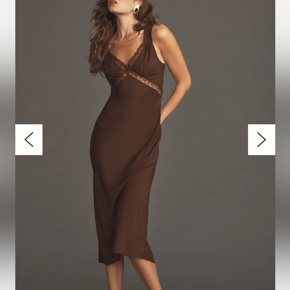 Reformation Provence Dress Brown